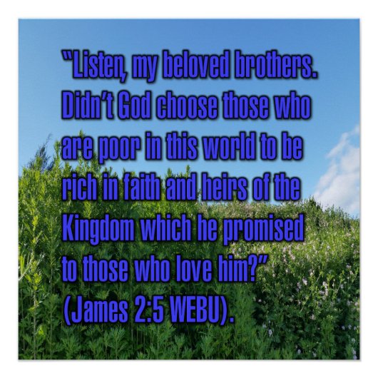 James 2:5 WEBU ポスター (正面)