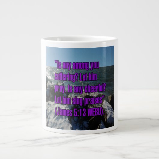 James 5:13 WEBU Mug ジャンボコーヒーマグカップ (正面)