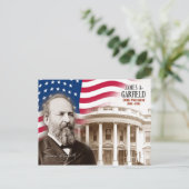 James A. Garfield – アメリカ合衆国20代大統領 ポストカード (スタンド正面)