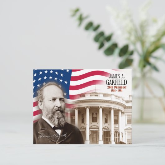 James A. Garfield – アメリカ合衆国20代大統領 ポストカード (スタンド正面)