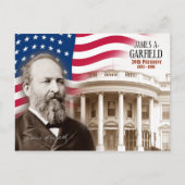 James A. Garfield – アメリカ合衆国20代大統領 ポストカード (正面)