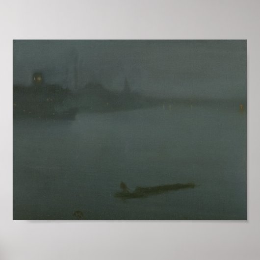 James Abbott McNeill Whistler – ブルーノクターン ポスター (正面)