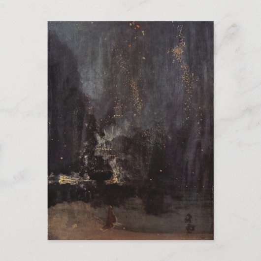 James Abbott McNeill Whistler – 黒のノクターン ポストカード (正面)