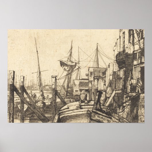 James Abbott McNeill Whistler - Limehouse ポスター (正面)