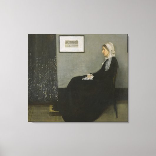 James Abbott Whistler – ウィスラーの母親 キャンバスプリント (正面)