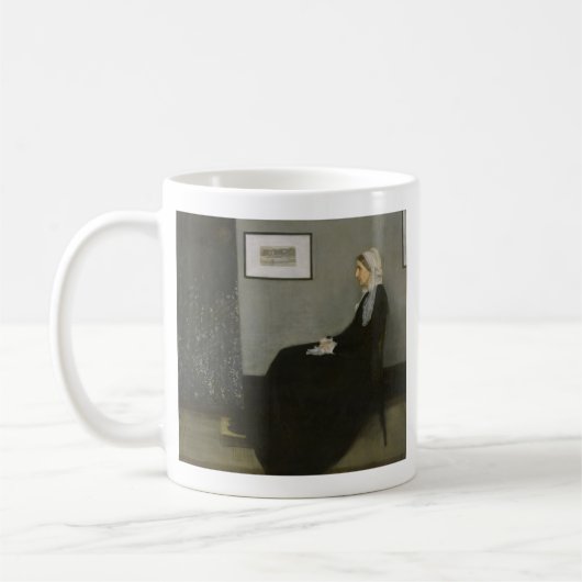 James Abbott Whistler – ウィスラーの母親 コーヒーマグカップ (左)