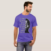 James Baldwin quote I cant believe what you say be Tシャツ (正面フル)