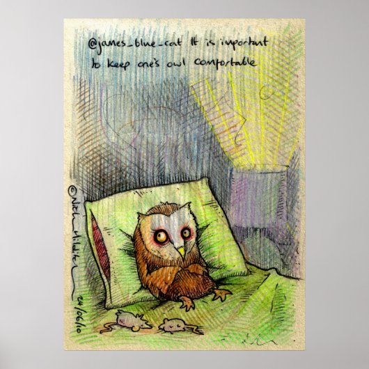 @james_blue_cat irkafirkaプリント ポスター (正面)