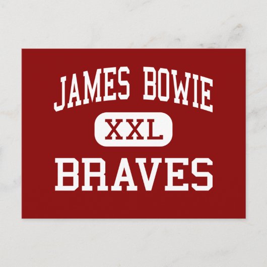 James Bowie - Braves – ミドル – アマリロテキサス州 ポストカード (正面)