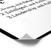 James、Boy パーソナライズされた Name Definition ポスター (角)