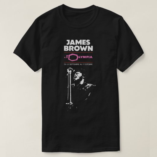 James Brown - Paris Concert - Godfather of Soul Es Tシャツ (デザイン正面)