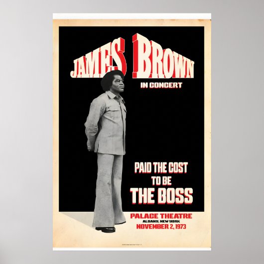James Brown The Boss Music Fan Graphic Design ポスター (正面)