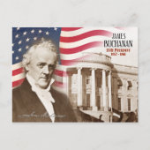 James Buchanan – 米国第15代大統領 ポストカード (正面)