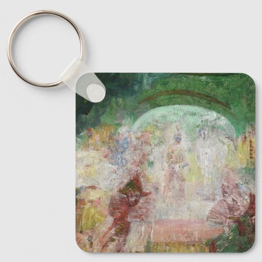 James Ensorによる仮装(1889) キーホルダー (正面)