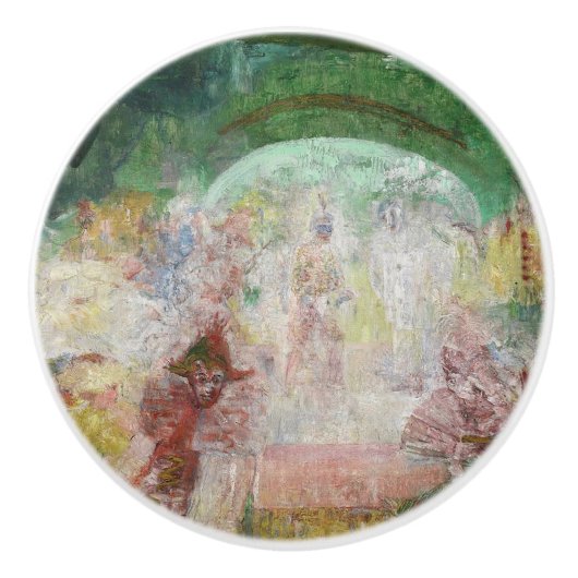 James Ensorによる仮装(1889) セラミックノブ (正面)