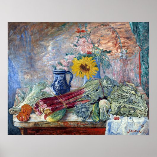 James Ensor Flowers and Vegetables ポスター (正面)