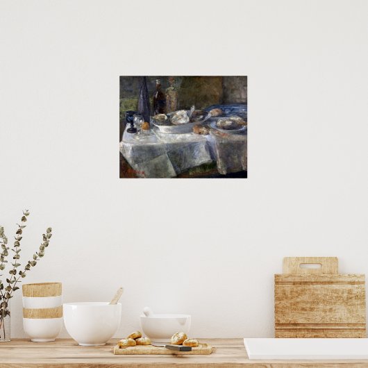 James Ensor Still Life with Oysters ポスター (キッチン)