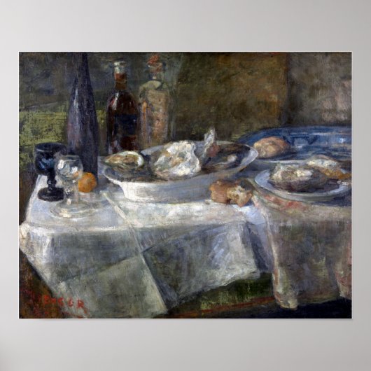 James Ensor Still Life with Oysters ポスター (正面)