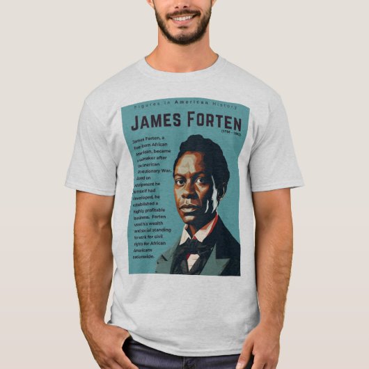 James Forten – アメリカ姿 Tシャツ (正面)