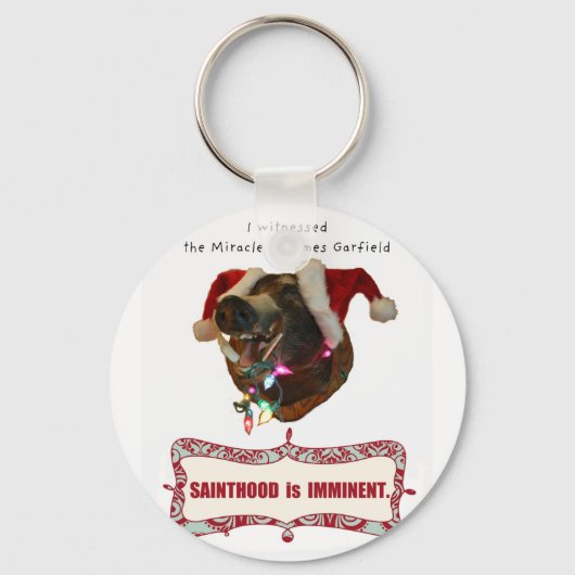 James Garfield：偶発的な奇跡の守護聖人 キーホルダー (正面)