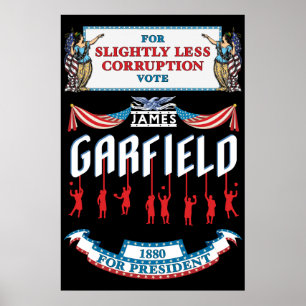 James Garfield 1880のキャンペーンポスター ポスター