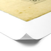 James Garfield Signed Check from January 25th 1877 ポスター (角)