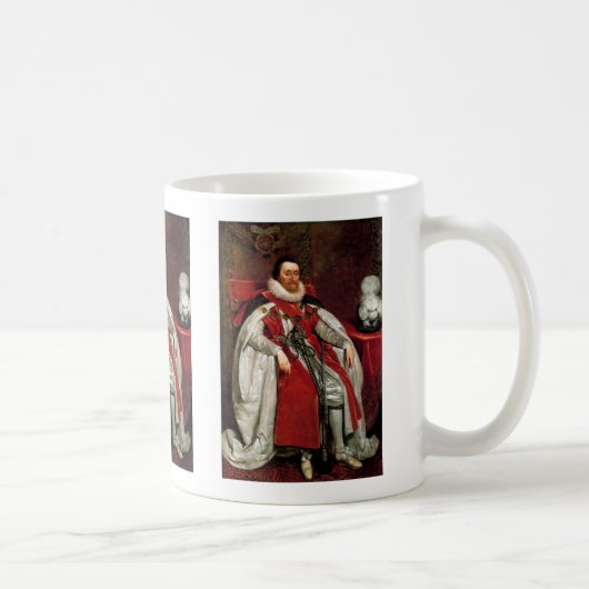 James I by Daniel Mytens Coffee Mug コーヒーマグカップ (右)