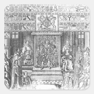 James I of England at Court スクエアシール