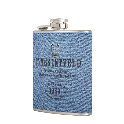 James Intveld Blue Denim Flask フラスク (左)