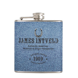 James Intveld Blue Denim Flask フラスク