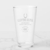 James Intveld Horseshoe Beer Glass タンブラーグラス (裏面)