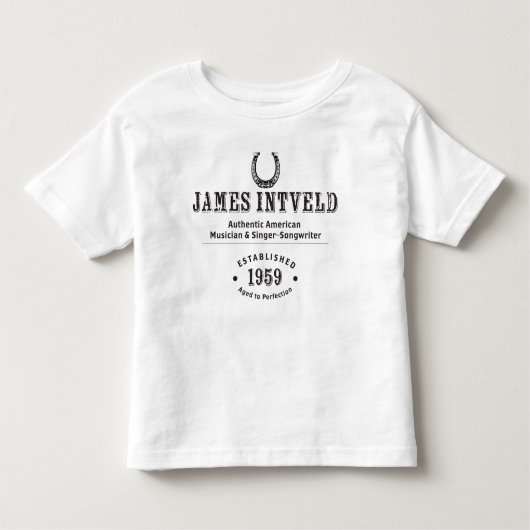 James Intveld Horseshoe Est. 1959 トドラーTシャツ (正面)