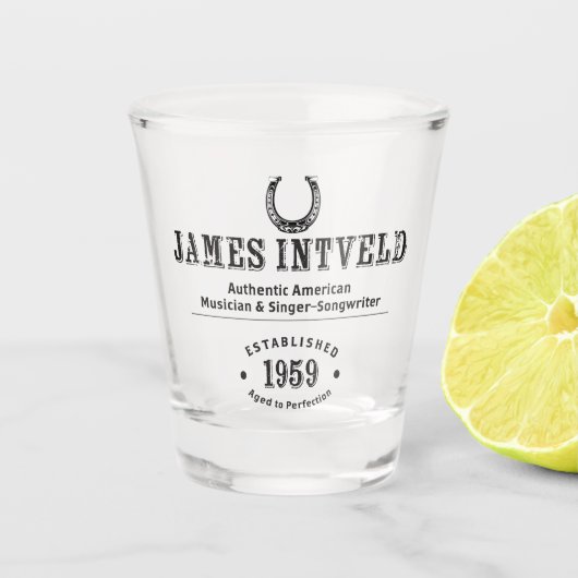 James Intveld Horseshoe Shot Glass ショットグラス (正面)