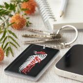 James Intveld Vintage Motorcycle Logo Black キーホルダー (正面右)