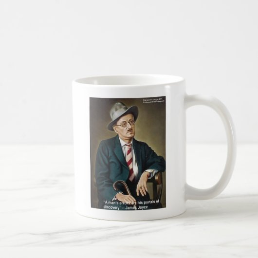 James Joyce "Errors/Portals" 引用 ギフト&カード コーヒーマグカップ (右)