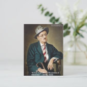 James Joyce "Errors/Portals" 引用 ギフト&カード ポストカード (スタンド正面)
