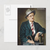 James Joyce "Errors/Portals" 引用 ギフト&カード ポストカード (正面/裏面)