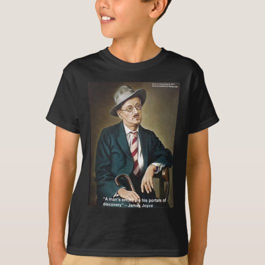James Joyce "Errors/Portals" 引用 ギフト & カード Tシャツ (正面)