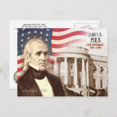 James K. Polk – 米国第11代大統領 ポストカード (正面/裏面)