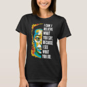 James Ldwin Graffiti Art Juneteenth Black History Tシャツ (正面)