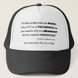 James Madison引用文(The Federalist, No. 62) キャップ