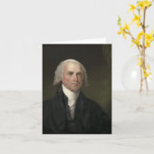 James Madison – 政治家 カード (黄色い花)