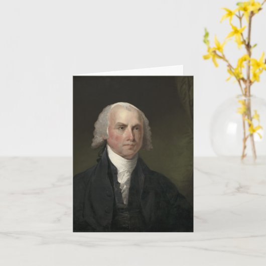 James Madison – 政治家 カード (黄色い花)