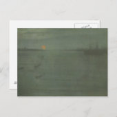 James McNeill Whistler – ノクターン – 青と金ゴールド ポストカード (正面/裏面)