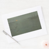 James McNeill Whistler – ノクターン – 青と金ゴールド 長方形シール (封筒)