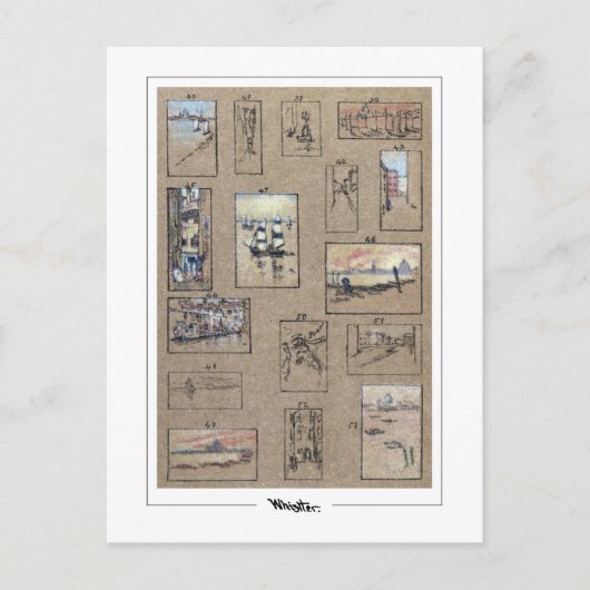 James McNeill Whistler #339-2 -ファインアートポストカ… ポストカード (正面)