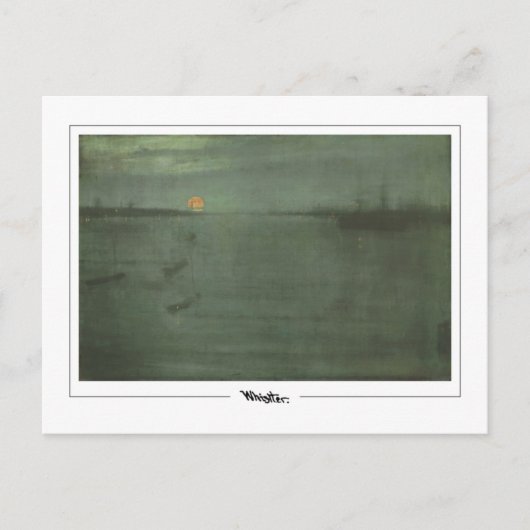 James McNeill Whistler #404-2 -ファインアートポストカ… ポストカード (正面)