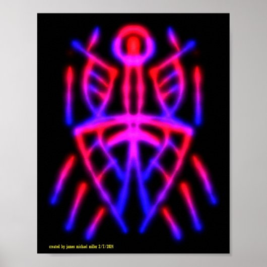 James Michael Millerによるブラックライトポスター ポスター (正面)