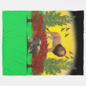 James Michael Millerによる毛布 フリースブランケット (正面(横))