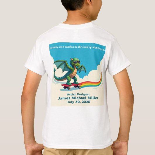 James Michael MillerによるKid Shirt 6/30/2024 Tシャツ (裏面)